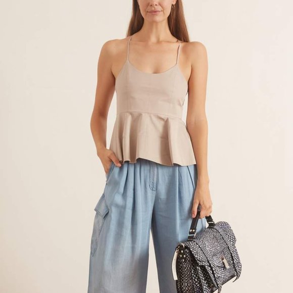 NWT Tibi New York Striped Organza Ruffle Cami.  4 - Picture 1 of 2